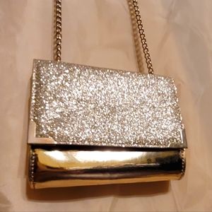 Gold crossbody wallet